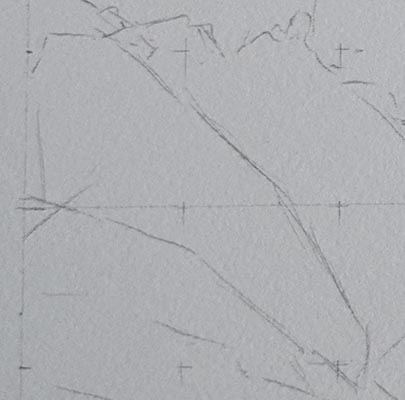 A simple line drawing of a section of the main picture.