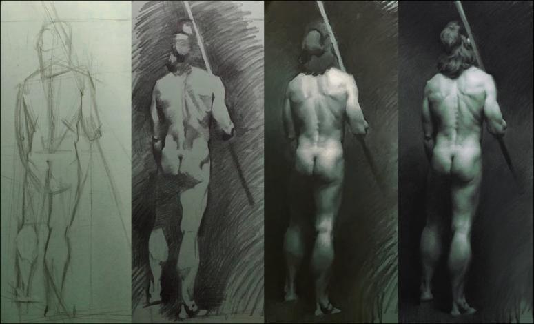 Charcoal drawings by Grigor Eftimov