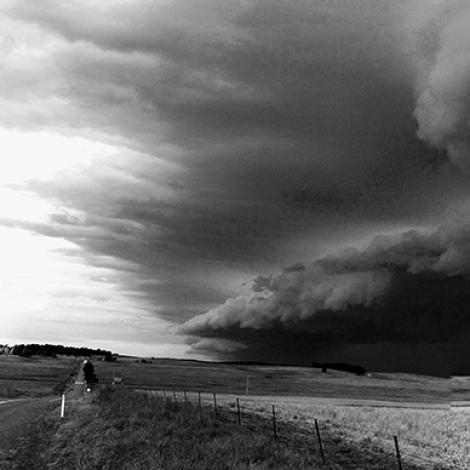 A photo of a passing storm